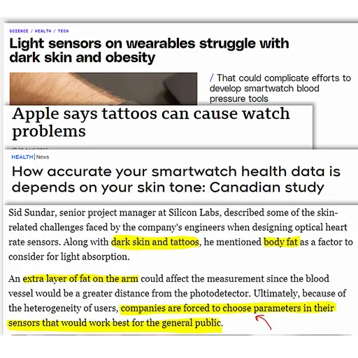 The media knows how smartwatch heart rate sensors fail.